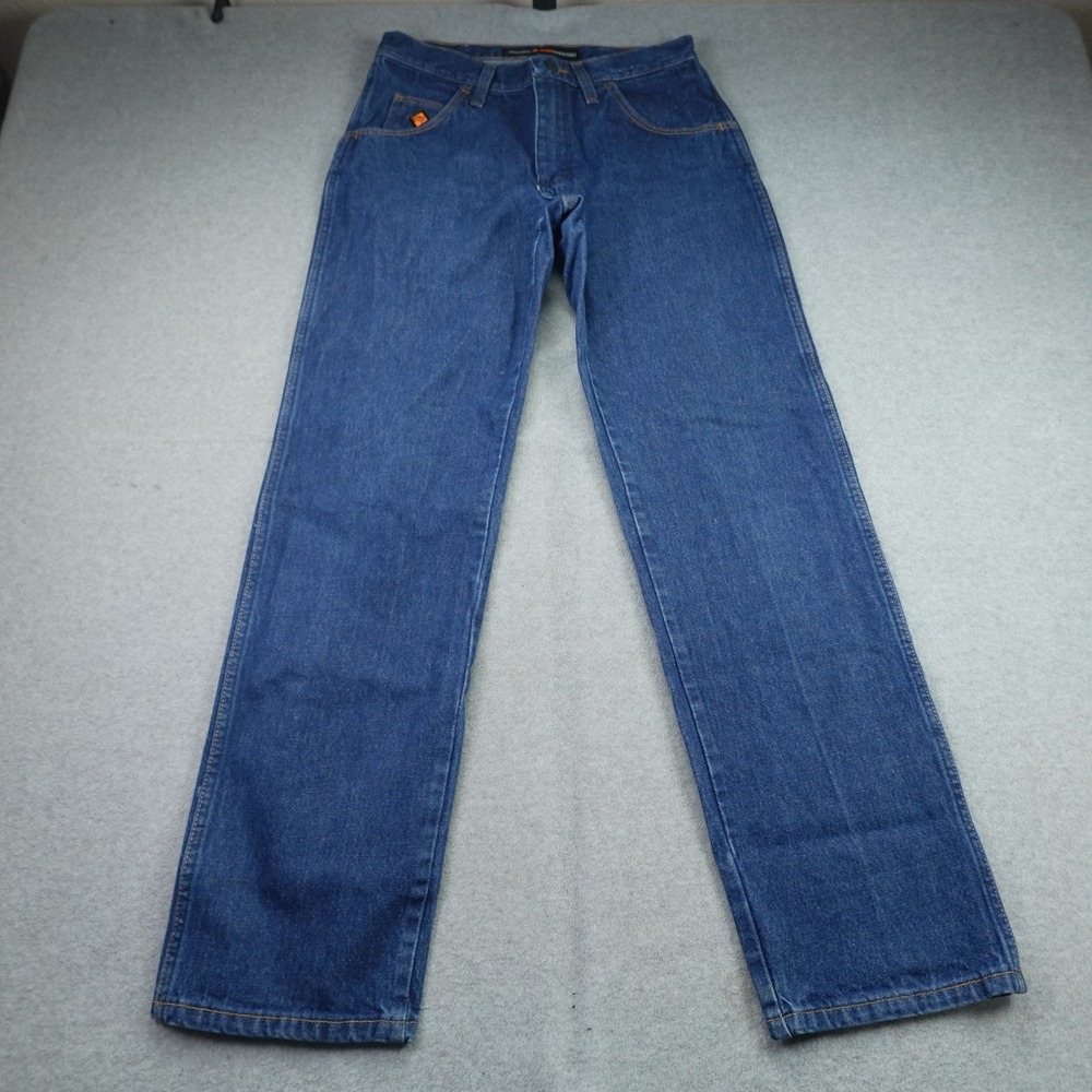 Wrangler Jeans Mens 30x32 Blue FR 47 Regular Fit Flame Resistant Work